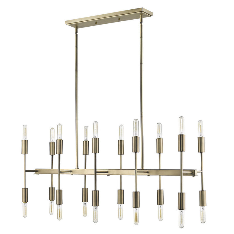 Acclaim Lighting TP20017AB 20 Light Island Pendant, Aged Brass