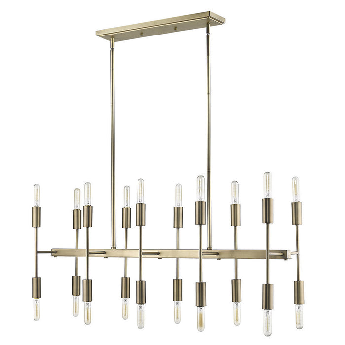 Acclaim Lighting TP20017AB 20 Light Island Pendant, Aged Brass