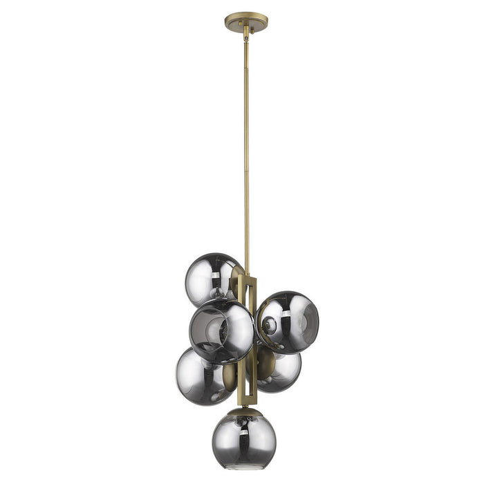Acclaim Lighting TP20035AB Six Light Pendant, Aged Brass