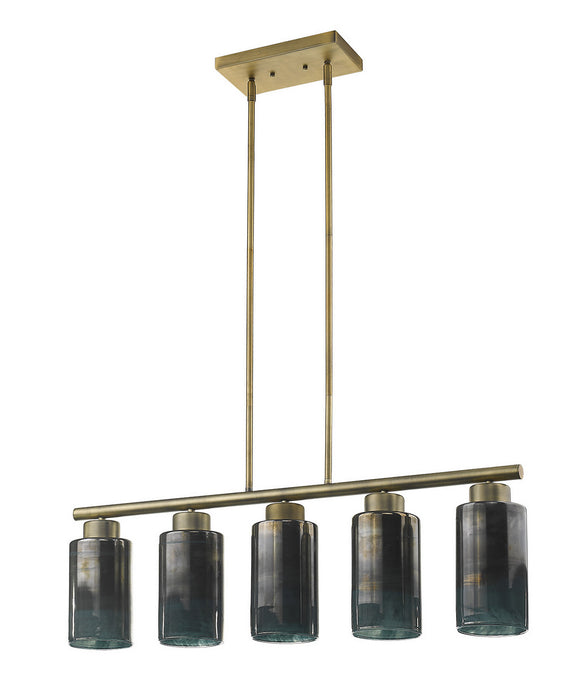 Acclaim Lighting TP20051BR Five Light Pendant, Brass
