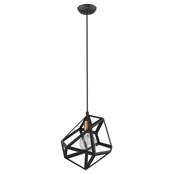 Acclaim Lighting TP30080BK One Light Pendant, Matte Black