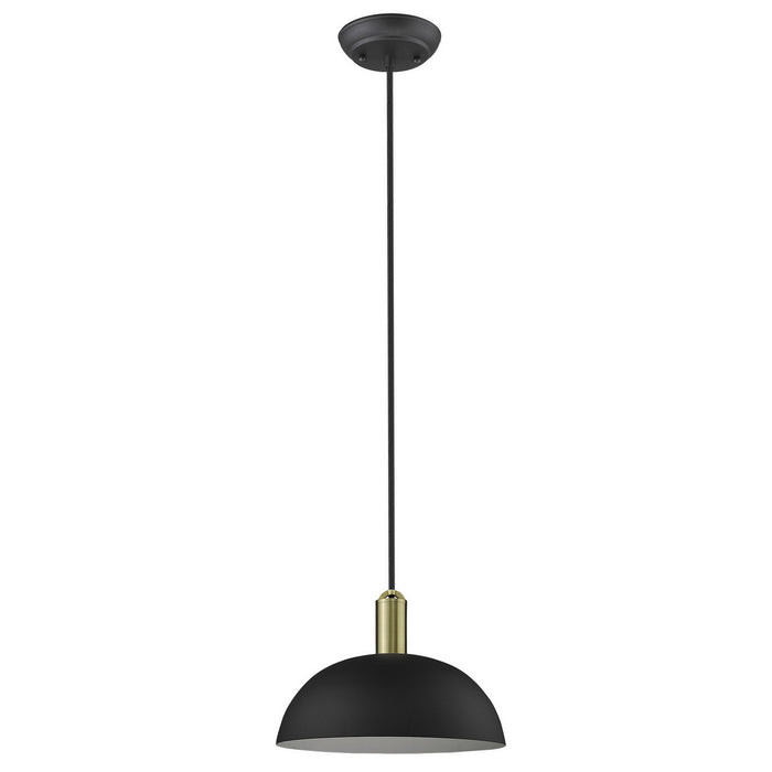 Acclaim Lighting TP30100BK One Light Pendant, Matte Black