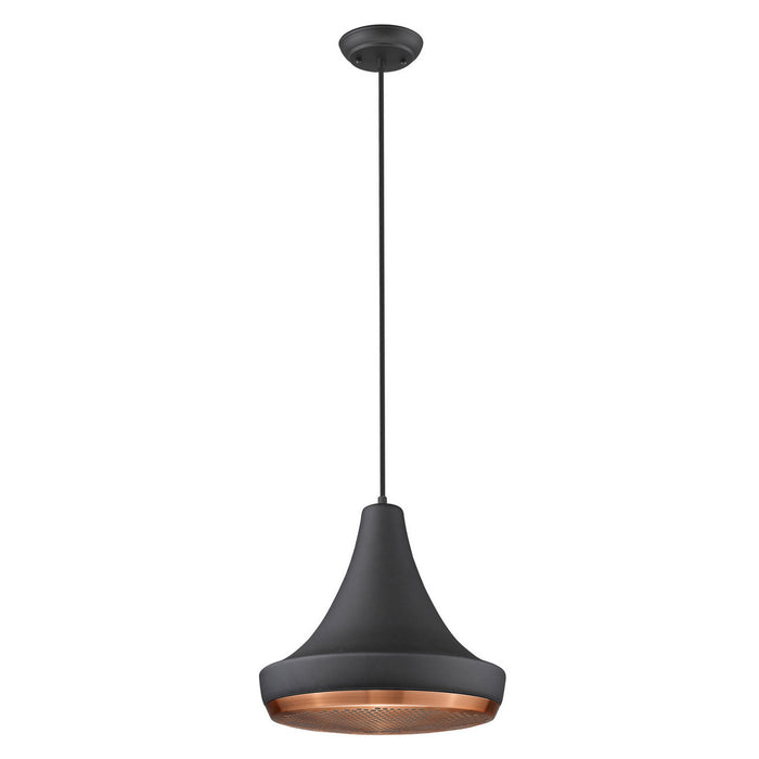 Acclaim Lighting TP30121BK One Light Pendant, Matte Black