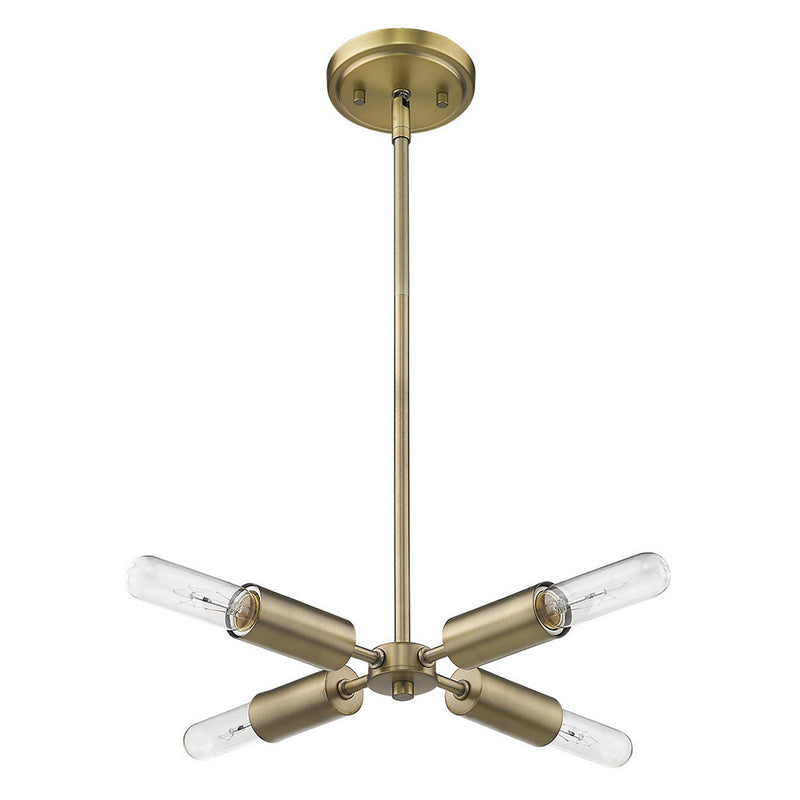 Acclaim Lighting TP60022AB Four Light Pendant, Aged Brass