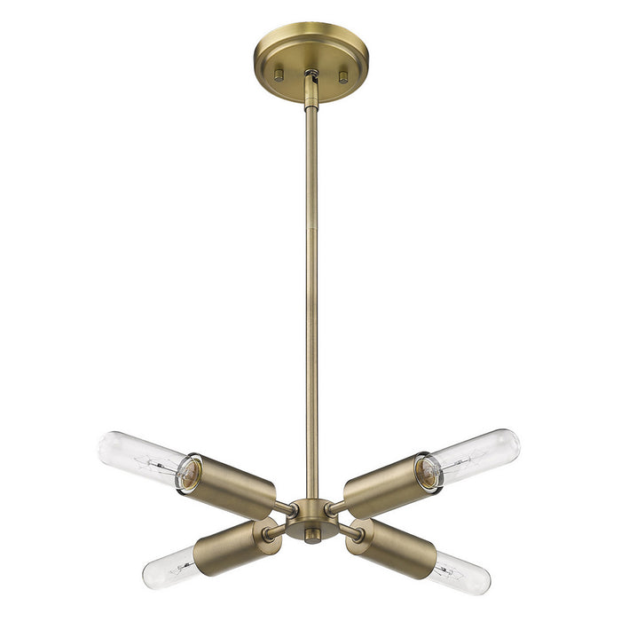 Acclaim Lighting TP60022AB Four Light Pendant, Aged Brass