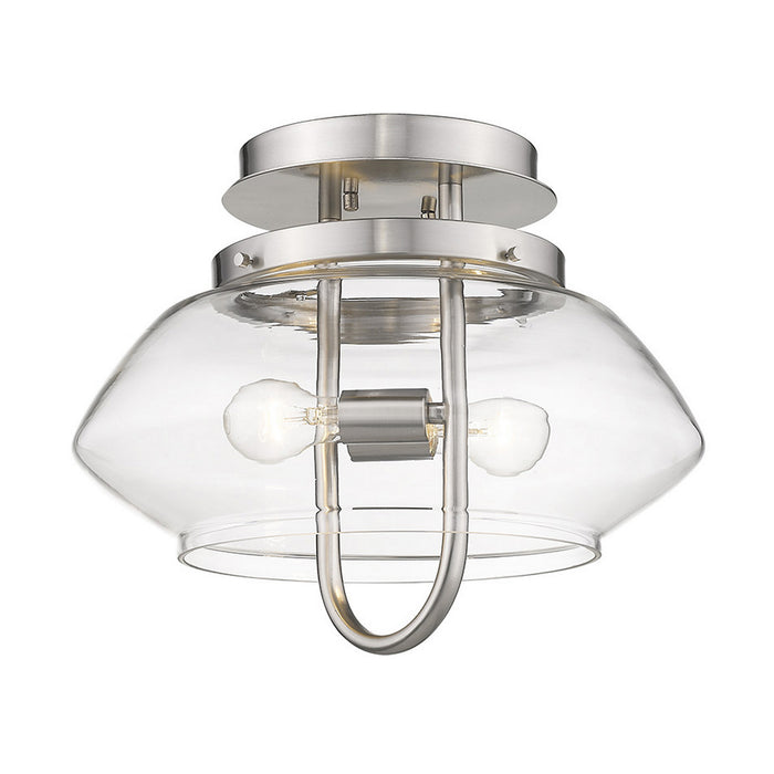 Acclaim Lighting TP60061SN Two Light Semi-Flush Mount, Satin Nickel