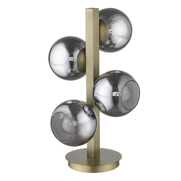 Acclaim Lighting TT80041AB Four Light Table Lamp, Aged Brass