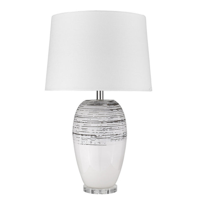 Acclaim Lighting TT80154 One Light Table Lamp, Polished Nickel