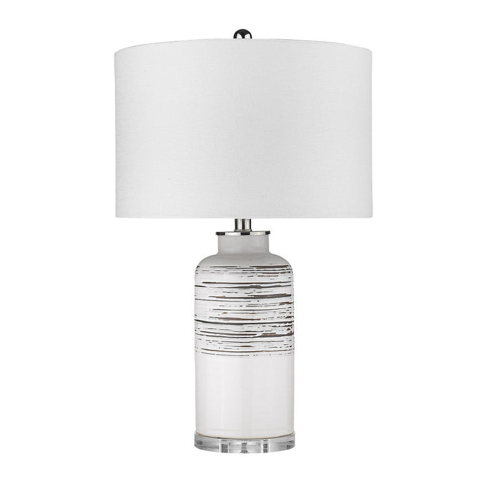 Acclaim Lighting TT80155 One Light Table Lamp, Polished Nickel