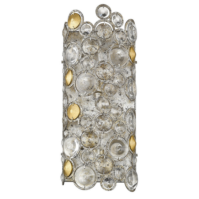 Acclaim Lighting TW40005ASL Two Light Wall Sconce, Antique Silver Leaf