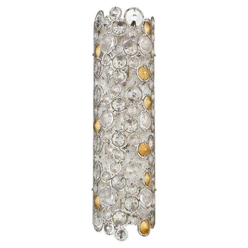 Acclaim Lighting TW40006ASL Three Light Wall Sconce, Antique Silver Leaf