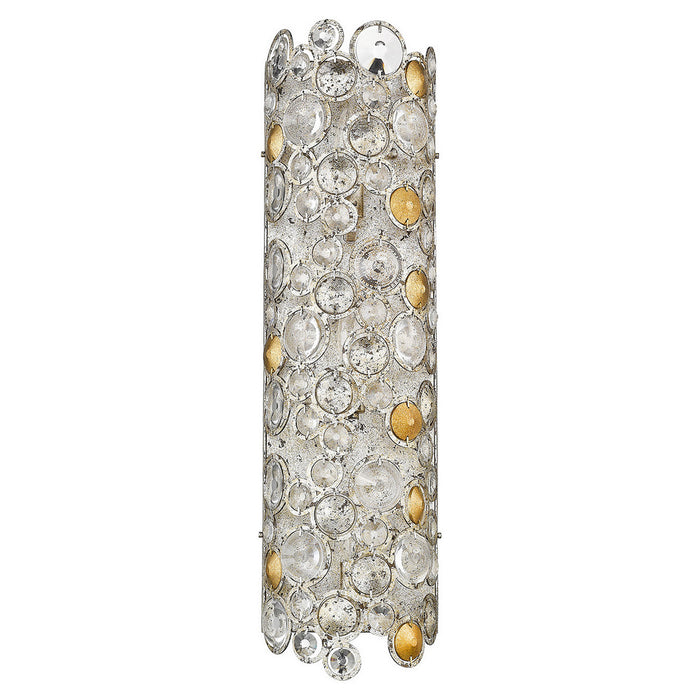 Acclaim Lighting TW40006ASL Three Light Wall Sconce, Antique Silver Leaf