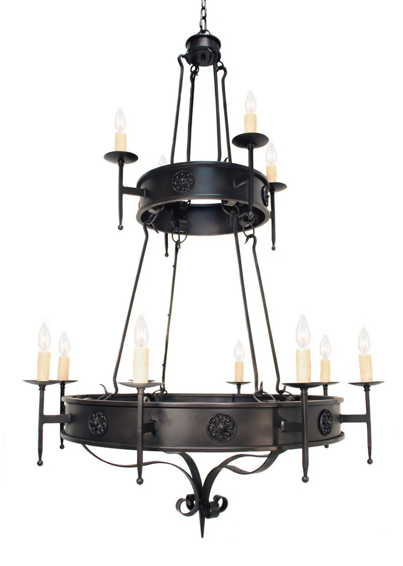 Meyda Tiffany 115508 12 Light Chandelier, French Bronze