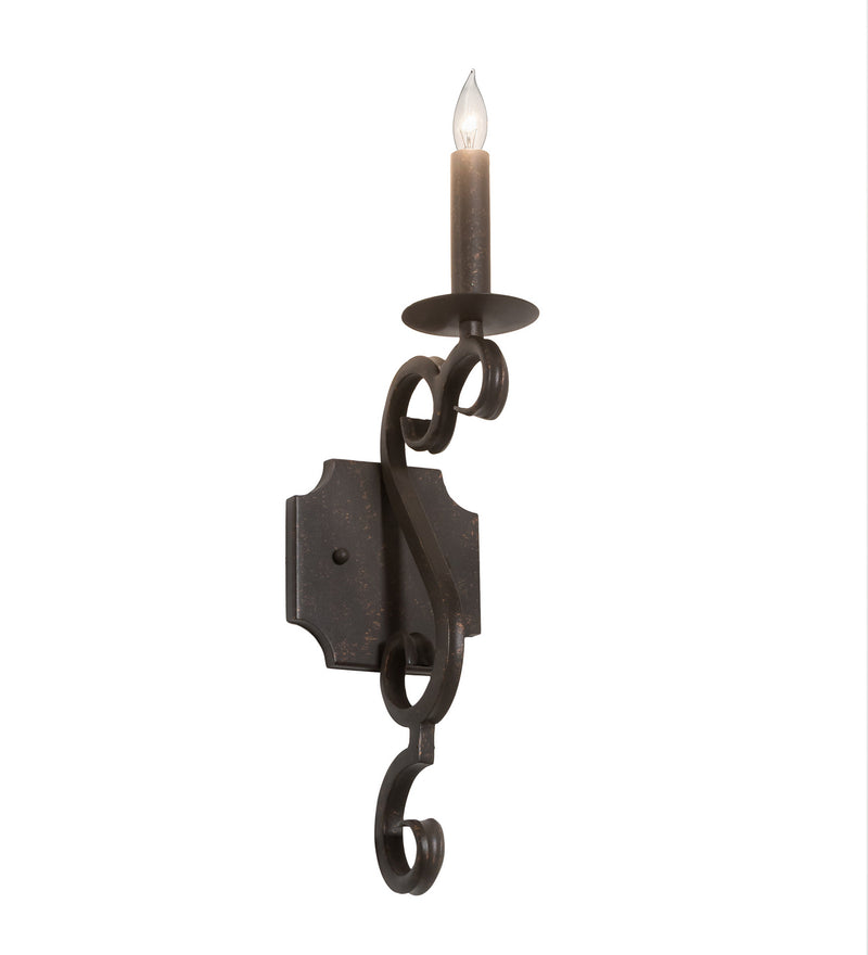 Meyda Tiffany 117914 One Light Wall Sconce, Gilded Tobacco