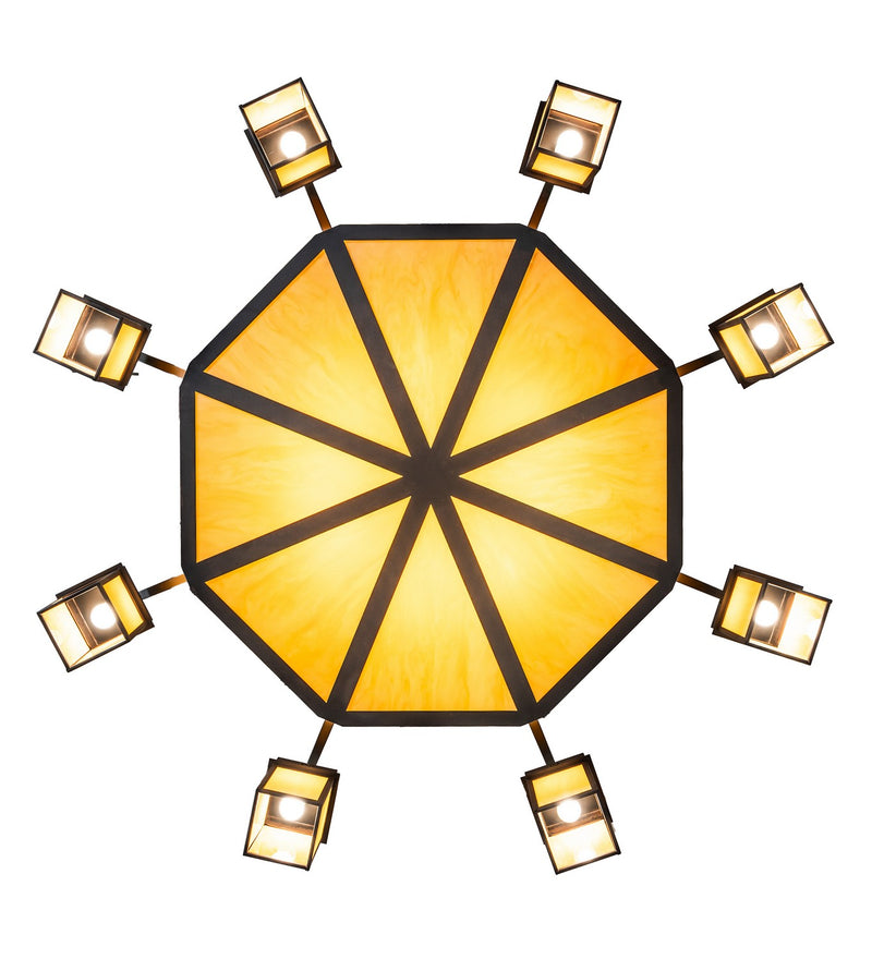Meyda Tiffany 119670 Eight Light Chandelier, Chestnut