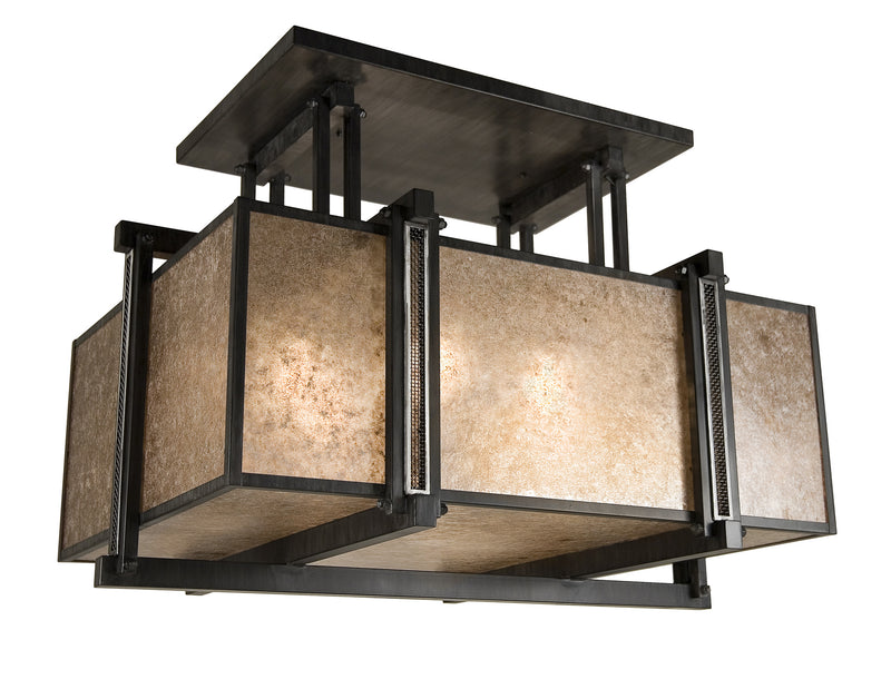 Meyda Tiffany 119672 Six Light Pendant, Chestnut