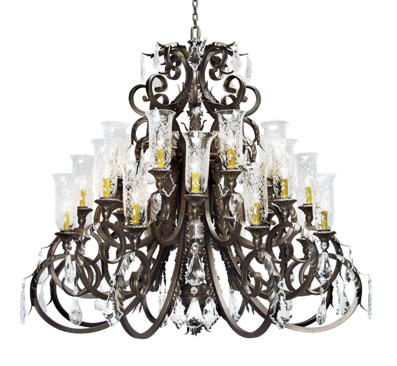 Meyda Tiffany 119766 24 Light Chandelier, Corinth