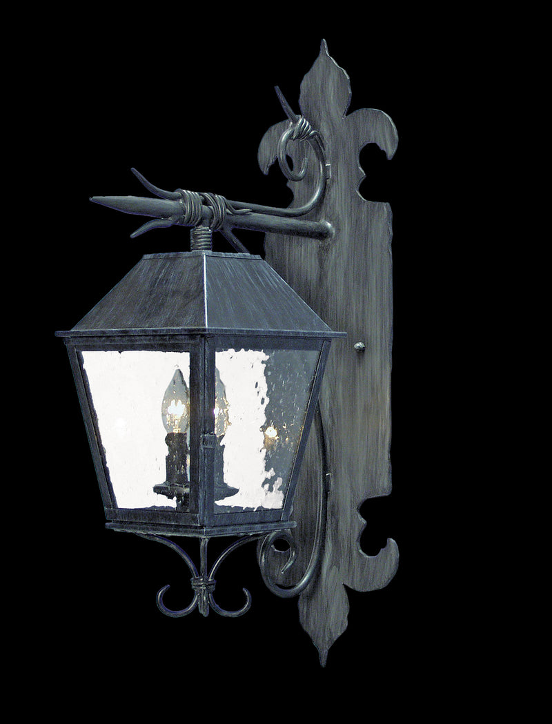 Meyda Tiffany 119846 Two Light Wall Sconce, Antique Iron Gate