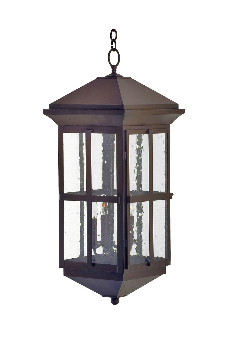 Meyda Tiffany 119848 Three Light Pendant, Gilded Tobacco