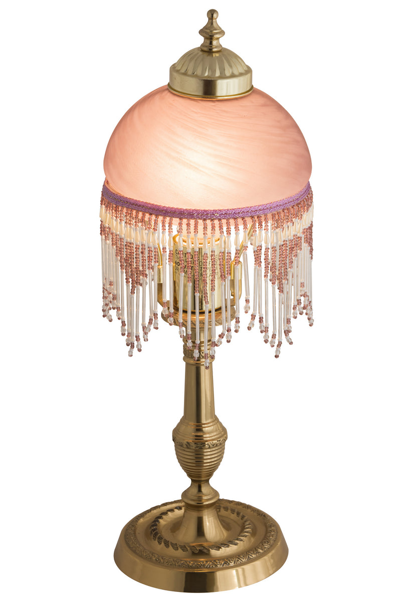 Meyda Tiffany 14830 One Light Mini Lamp, Polished Brass