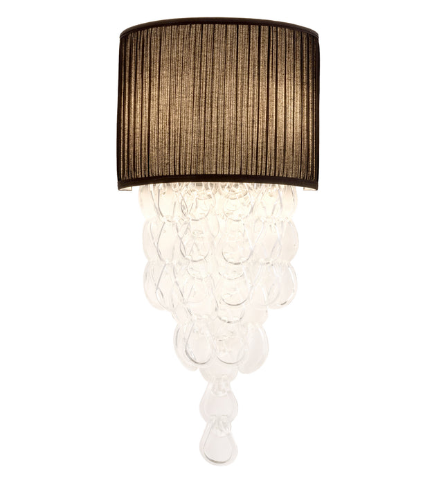 Meyda Tiffany 162858 Two Light Wall Sconce, Blackened Pewter