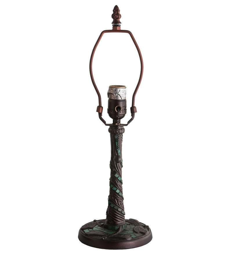 Meyda Tiffany 17233 One Light Table Base, Mahogany Bronze