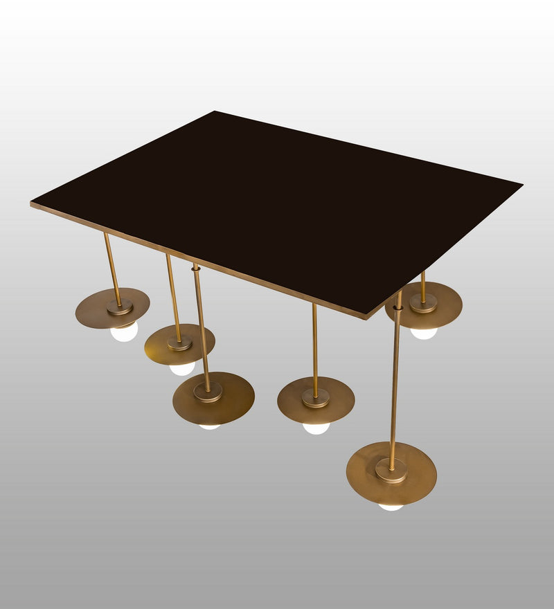 Meyda Tiffany 188598 Six Light Pendant, Gold Matte