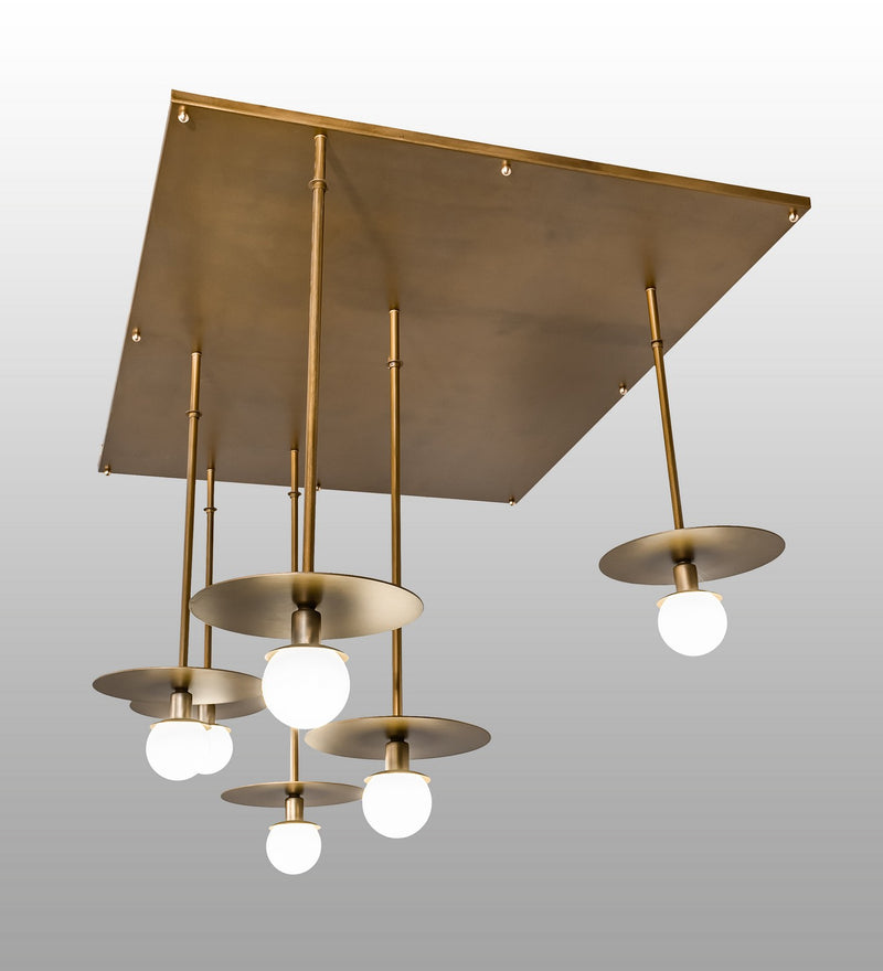 Meyda Tiffany 188598 Six Light Pendant, Gold Matte
