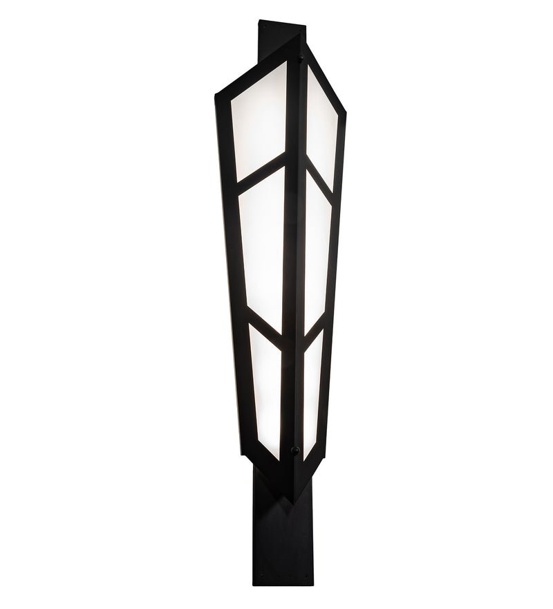 Meyda Tiffany 188832 Eight Light Wall Sconce, Textured Black