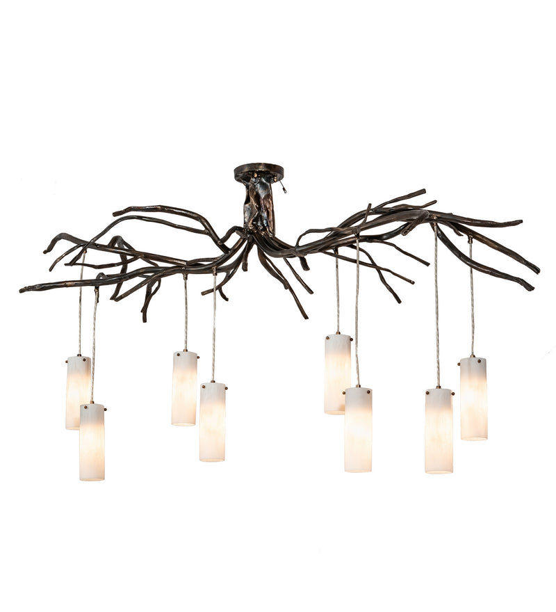 Meyda Tiffany 200150 Eight Light Chandelier, Dark Burnished Antique Copper