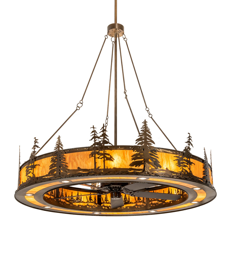 Meyda Tiffany 201990 24 Light Chandel-Air, Antique Copper