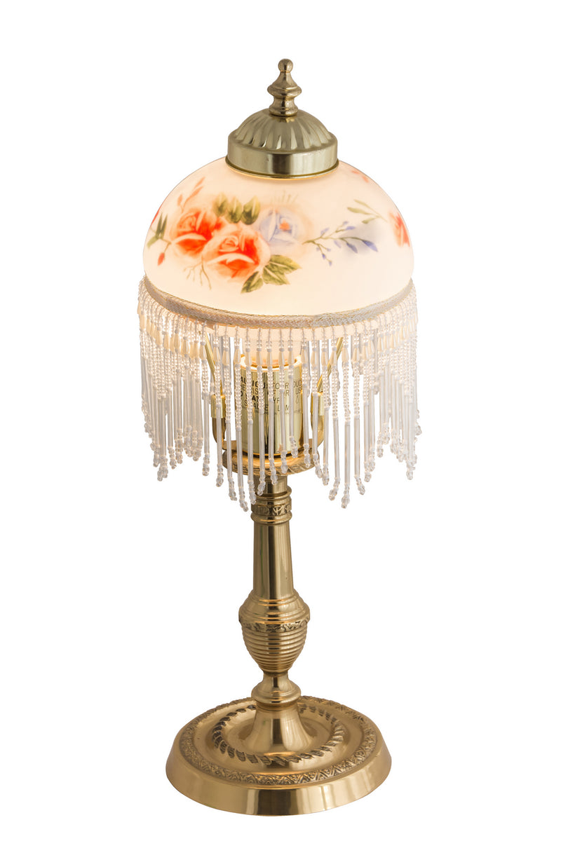 Meyda Tiffany 202647 One Light Table Lamp, Polished Brass