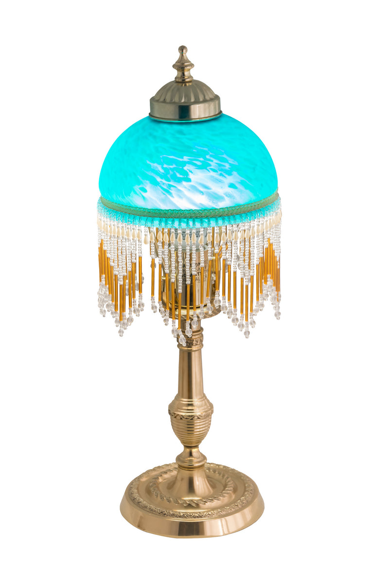 Meyda Tiffany 202650 One Light Mini Lamp, Polished Brass