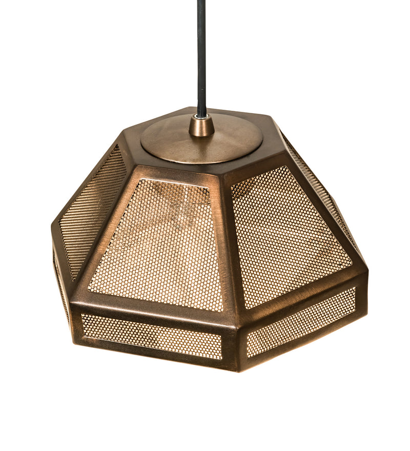 Meyda Tiffany 202944 One Light Pendant, Antique Copper