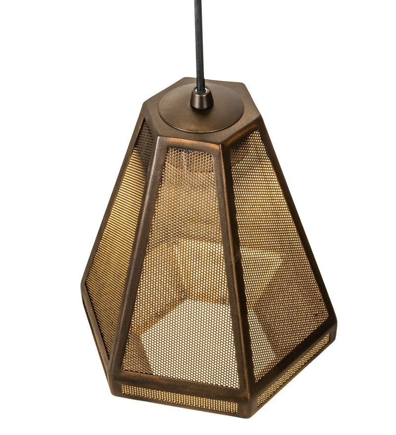 Meyda Tiffany 202946 One Light Mini Pendant, Antique Copper