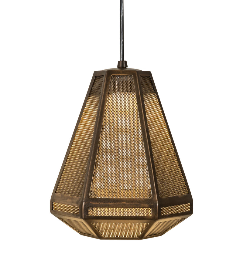 Meyda Tiffany 202946 One Light Mini Pendant, Antique Copper