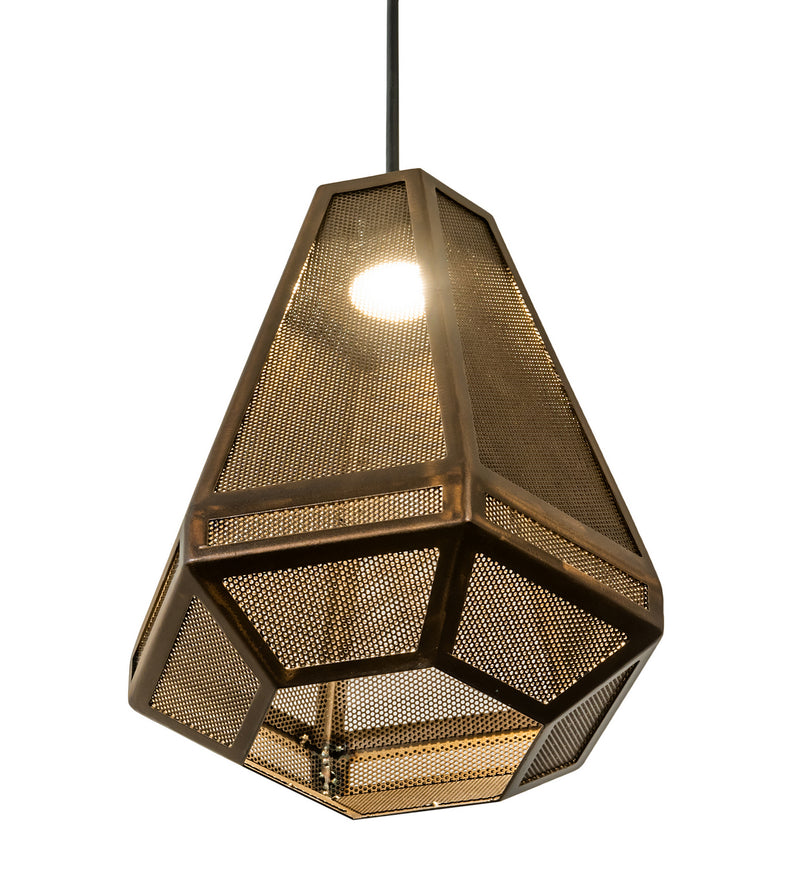Meyda Tiffany 202946 One Light Mini Pendant, Antique Copper