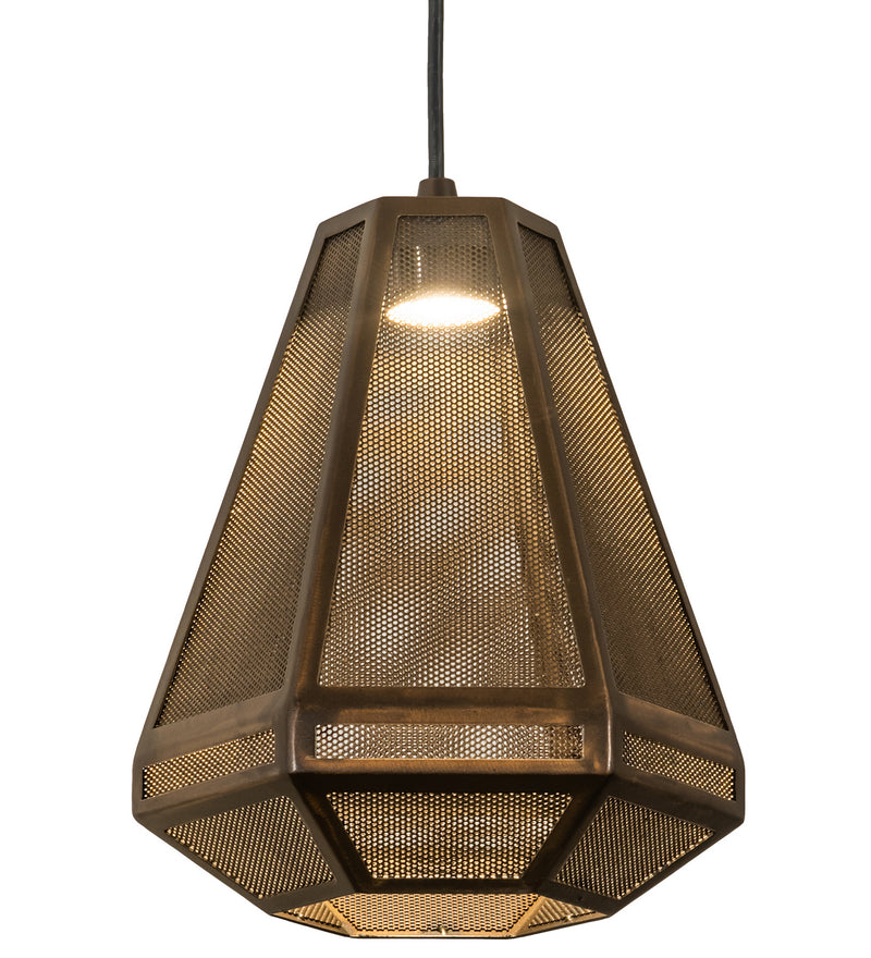 Meyda Tiffany 202946 One Light Mini Pendant, Antique Copper