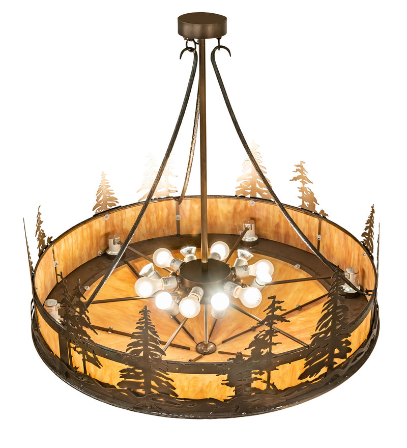 Meyda Tiffany 204728 18 Light Pendant, Antique Copper