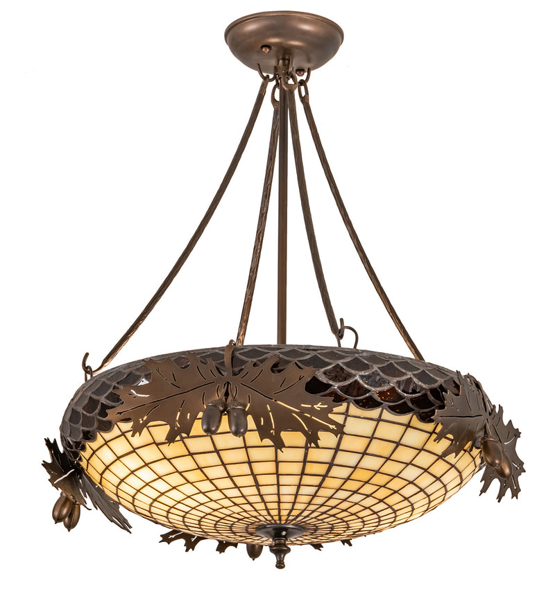 Meyda Tiffany 204731 Two Light Semi-Flushmount, Antique Copper