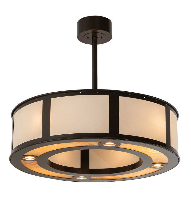 Meyda Tiffany 205555 Eight Light Pendant, Timeless Bronze
