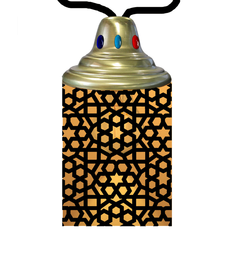 Meyda Tiffany 210705 One Light Lantern, Craftsman Brown