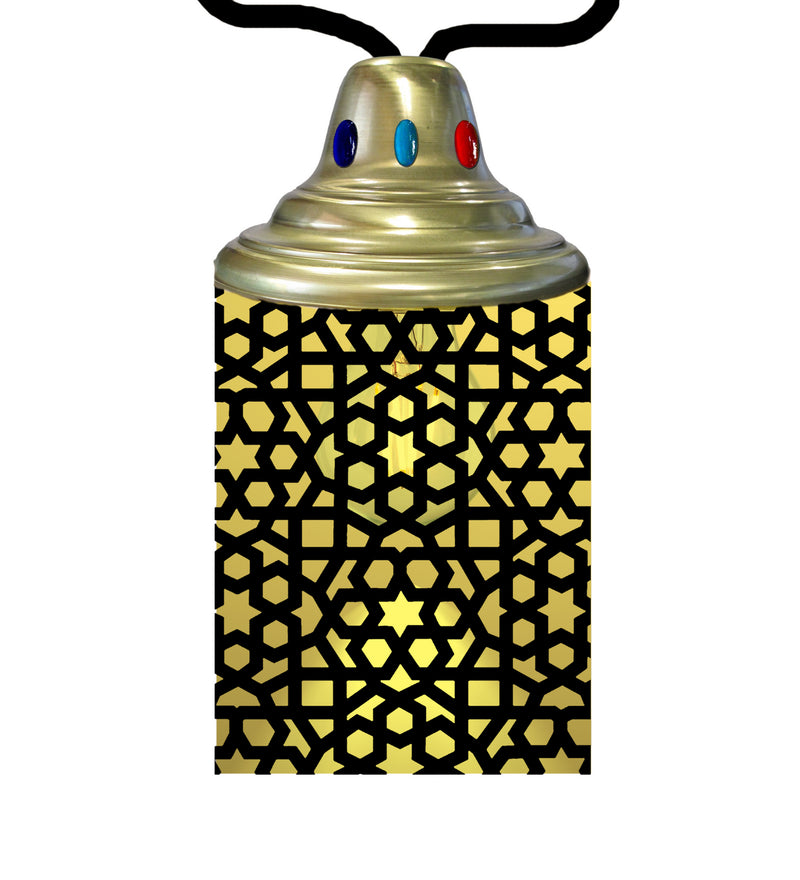Meyda Tiffany 210707 One Light Lantern, Craftsman Brown