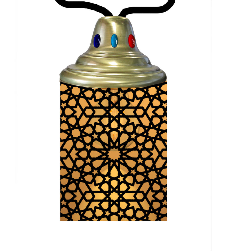 Meyda Tiffany 210717 One Light Lantern, Craftsman Brown
