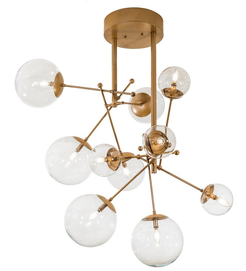Meyda Tiffany 210833 Ten Light Chandelier, Champagne Metallic