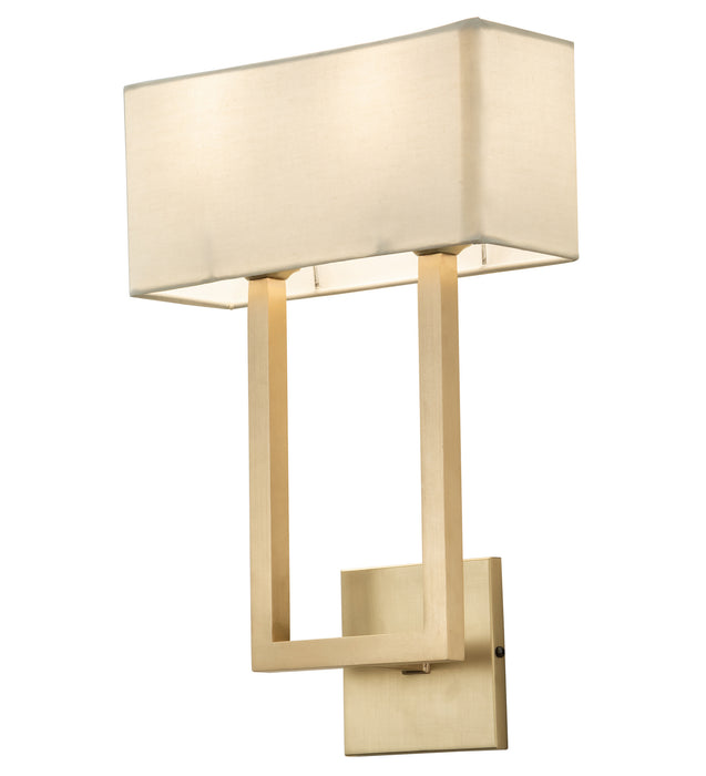 Meyda Tiffany 211520 Two Light Wall Sconce, Brushed Brass