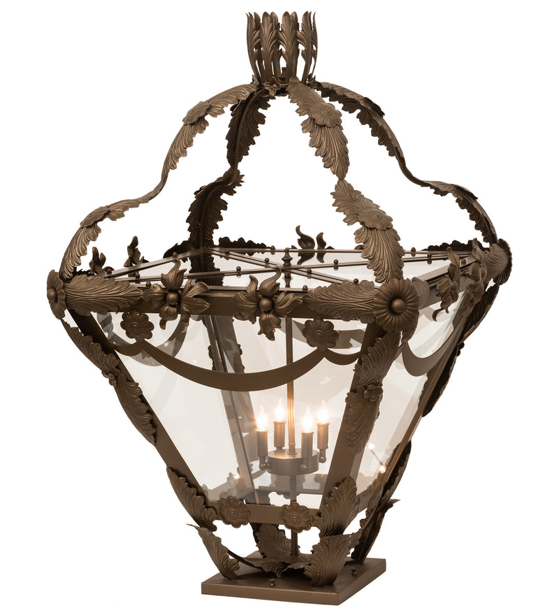 Meyda Tiffany 211751 Four Light Pier Mount, Brown Metallic