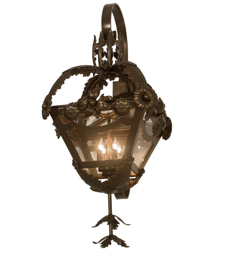 Meyda Tiffany 211753 Four Light Wall Sconce, Brown Metallic