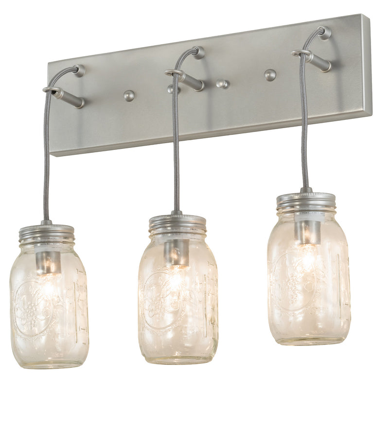 Meyda Tiffany 211772 Three Light Vanity, Nickel