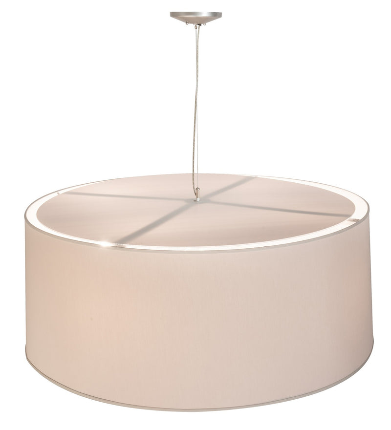 Meyda Tiffany 211887 Five Light Pendant, Nickel And White